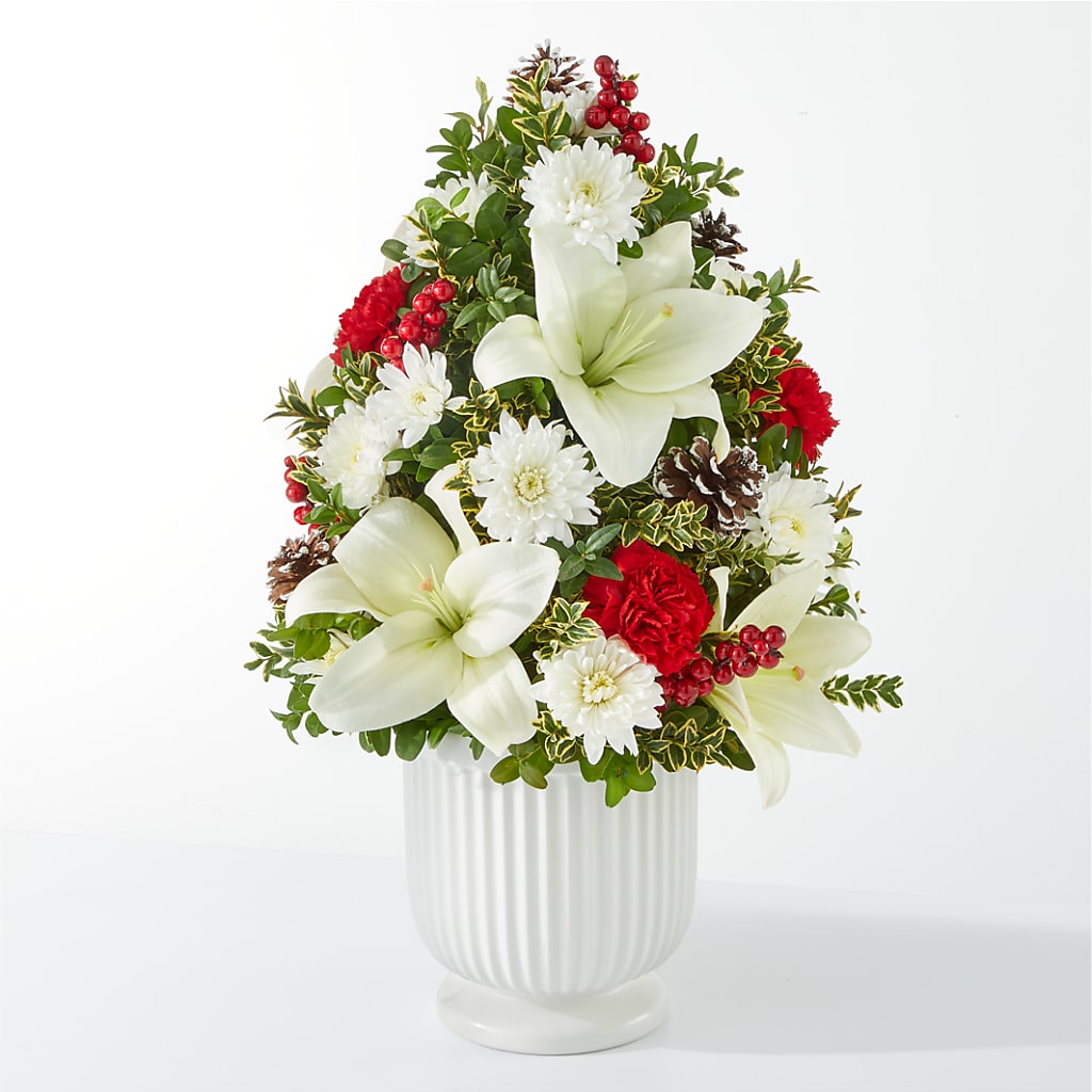 Festive Moments Tree – Village Bloom Florist, Folsom LA