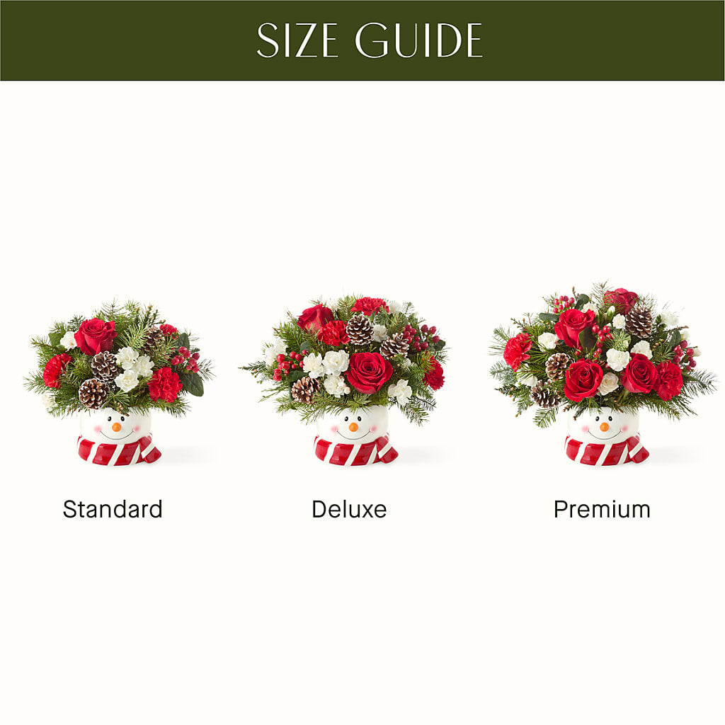 Jolly Snowman Bouquet – Village Bloom Florist, Folsom LA