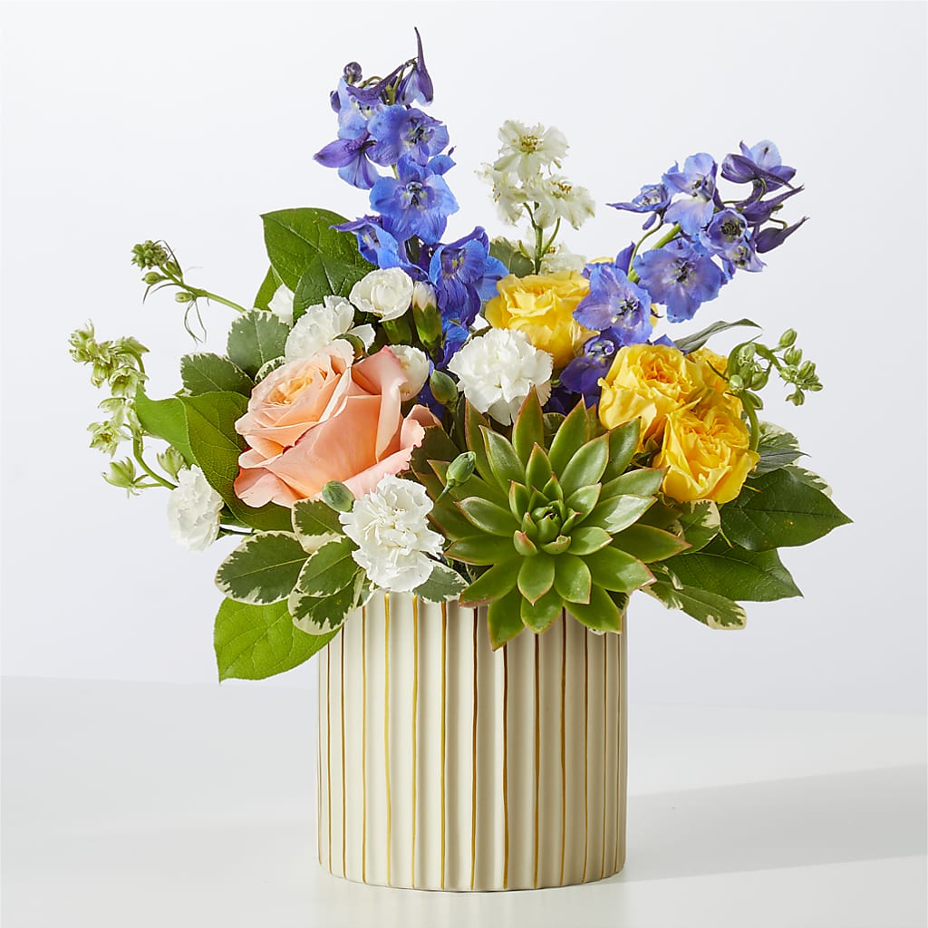 Cobalt Reverie Bouquet – Village Bloom Florist, Folsom LA