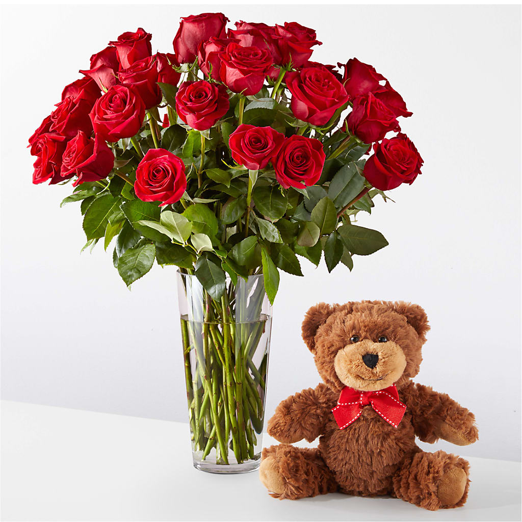 Romantic Long Stem Red Rose Bouquet Bundles – Village Bloom Florist, Folsom LA