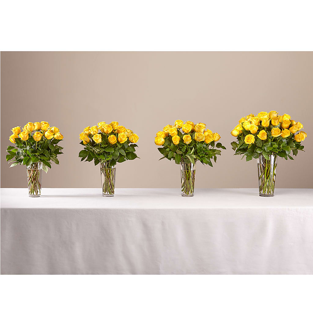 Long Stem Yellow Rose Bouquet – Village Bloom Florist, Folsom LA