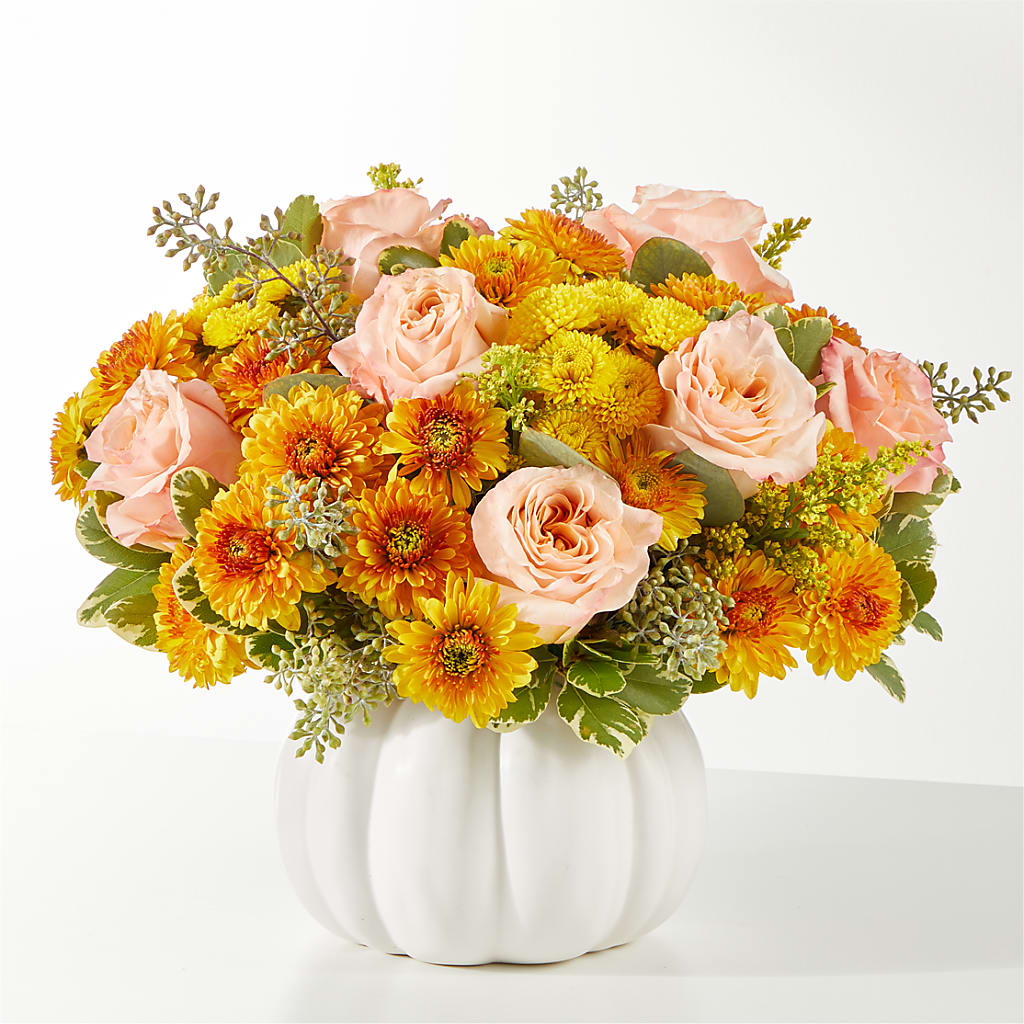 Peachy Pumpkin – Village Bloom Florist, Folsom LA