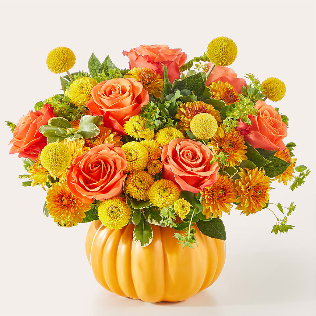Gourdgeous Pumpkin – Village Bloom Florist, Folsom LA