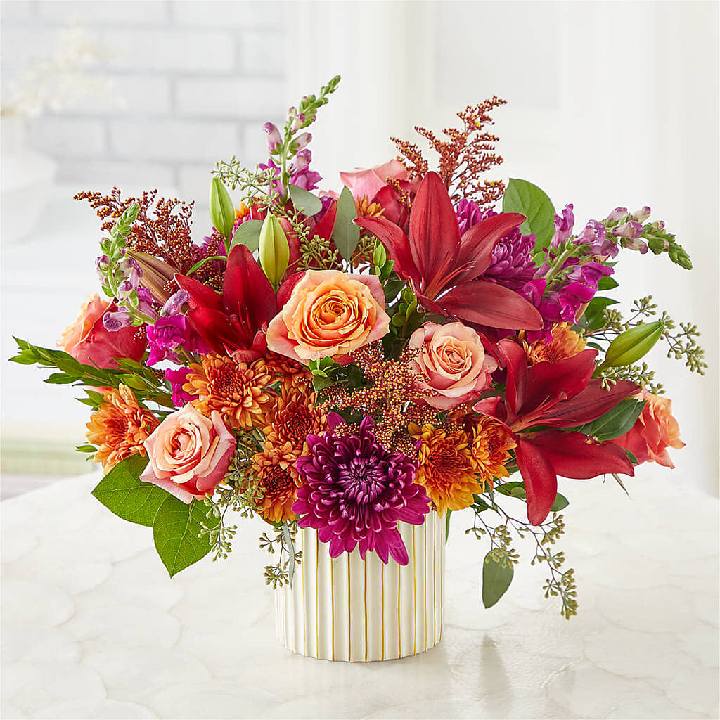 Burgundy Landscape Bouquet – Village Bloom Florist, Folsom LA