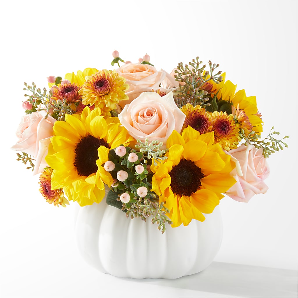 Pumpkin to Talk About Bouquet – Village Bloom Florist, Folsom LA