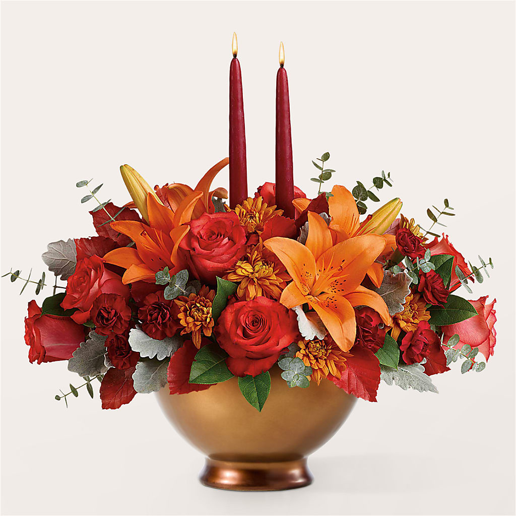 Fruits of Fall Centerpiece – Village Bloom Florist, Folsom LA
