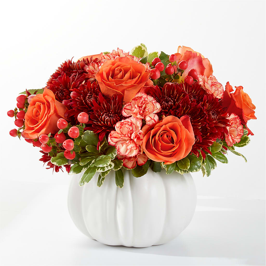 Autumn Air Pumpkin Bouquet – Village Bloom Florist, Folsom LA
