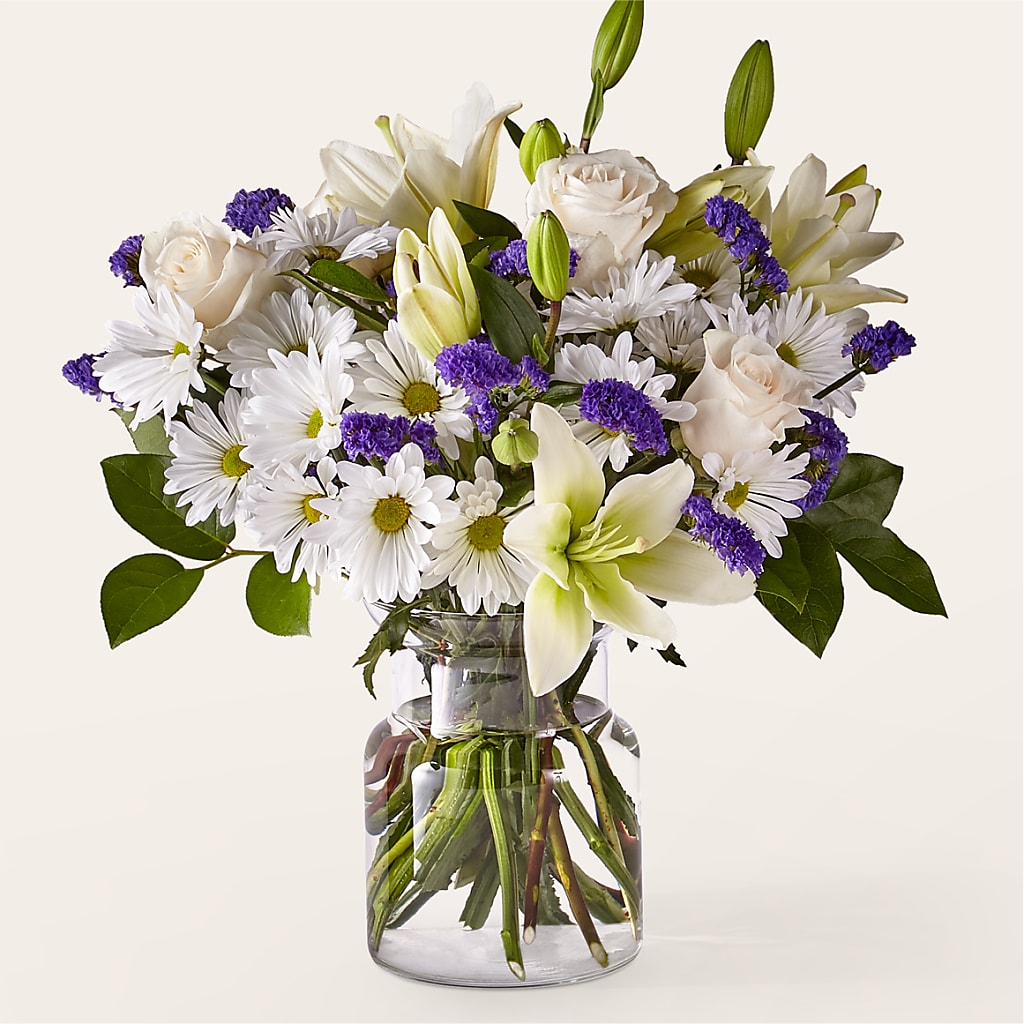 Beyond Blue Bouquet – Village Bloom Florist, Folsom LA