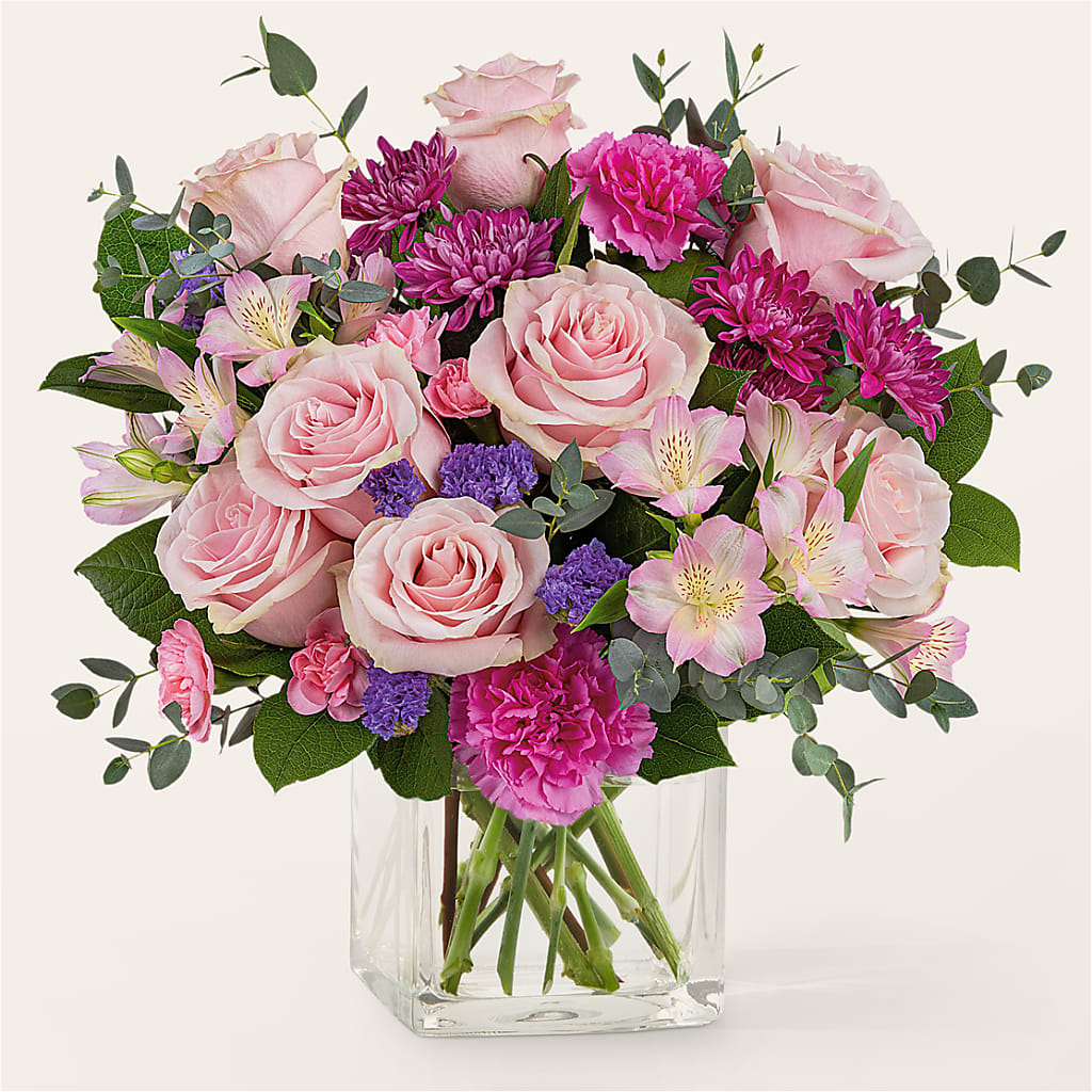 Rosy Radiance Bouquet – Village Bloom Florist, Folsom LA