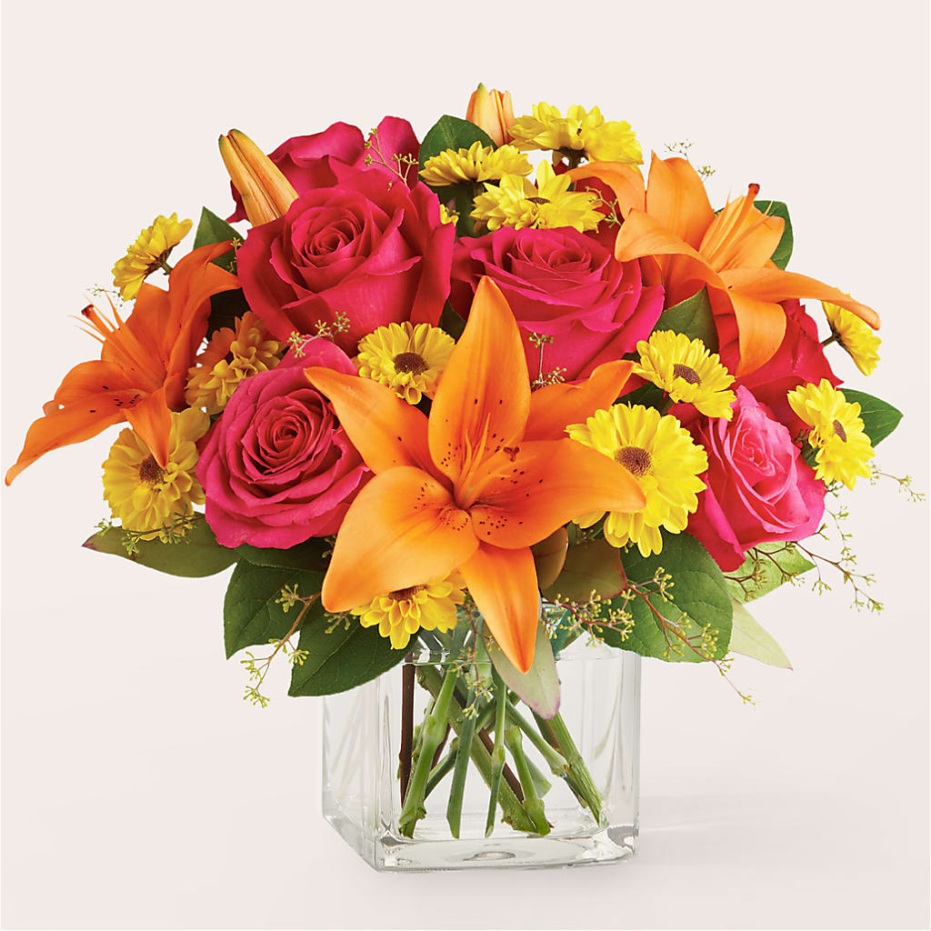 Neon Lights Bouquet – Village Bloom Florist, Folsom LA