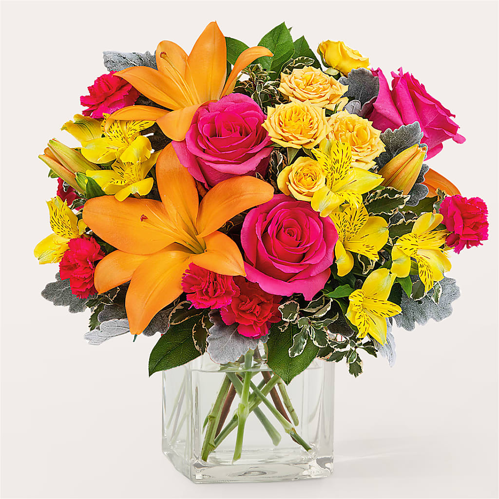 To the Tropics Bouquet – Village Bloom Florist, Folsom LA