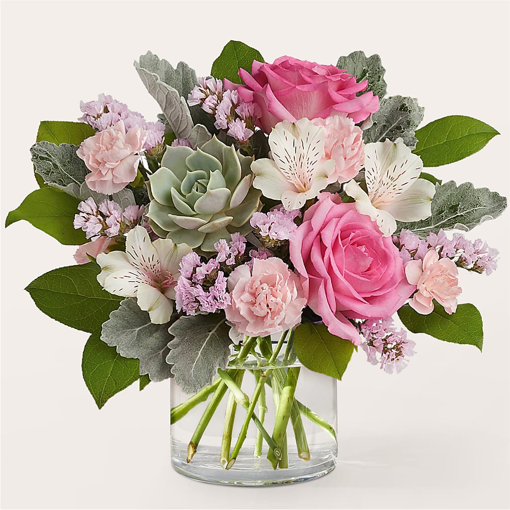Dusty Rose Bouquet – Village Bloom Florist, Folsom LA