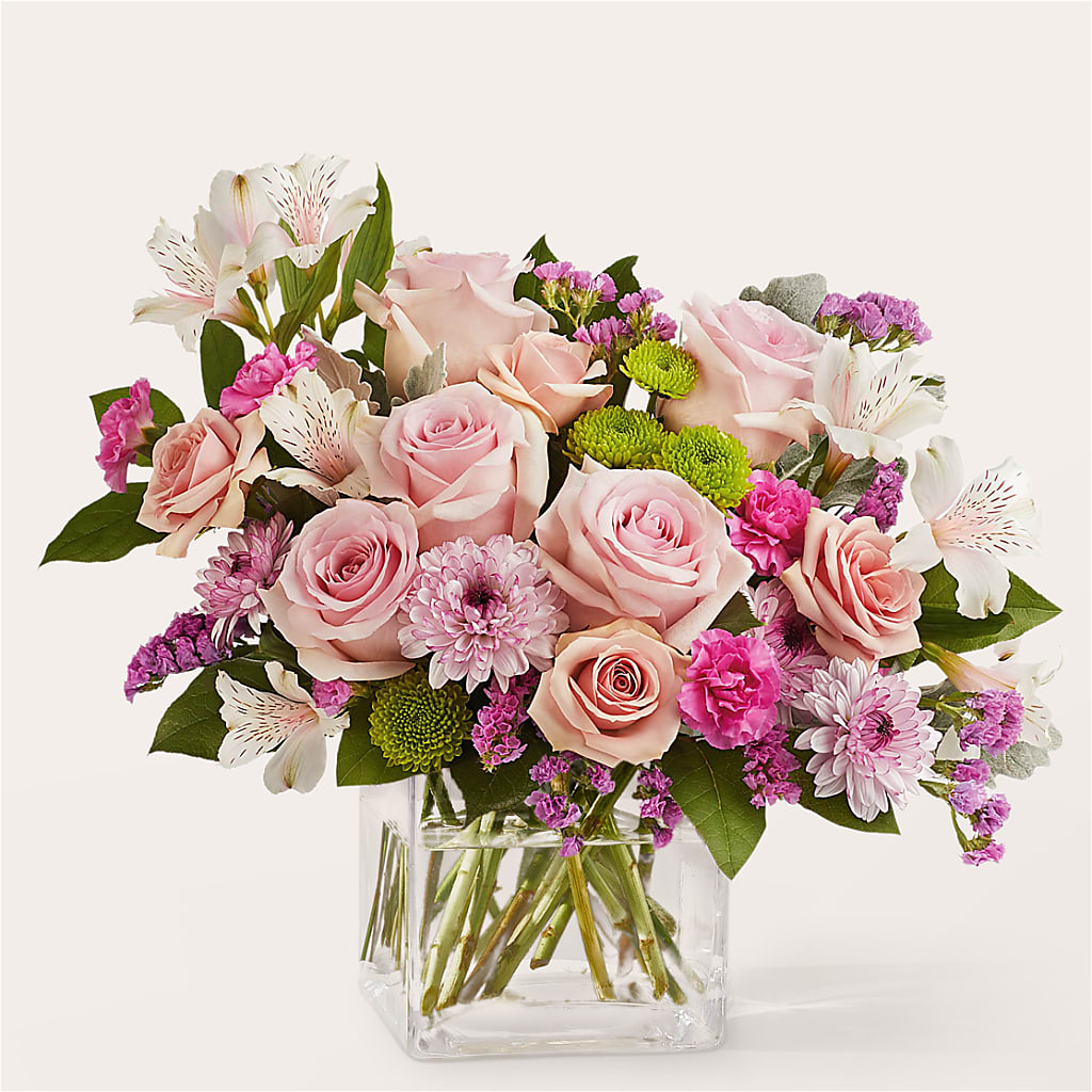 Pink Suede Bouquet – Village Bloom Florist, Folsom LA