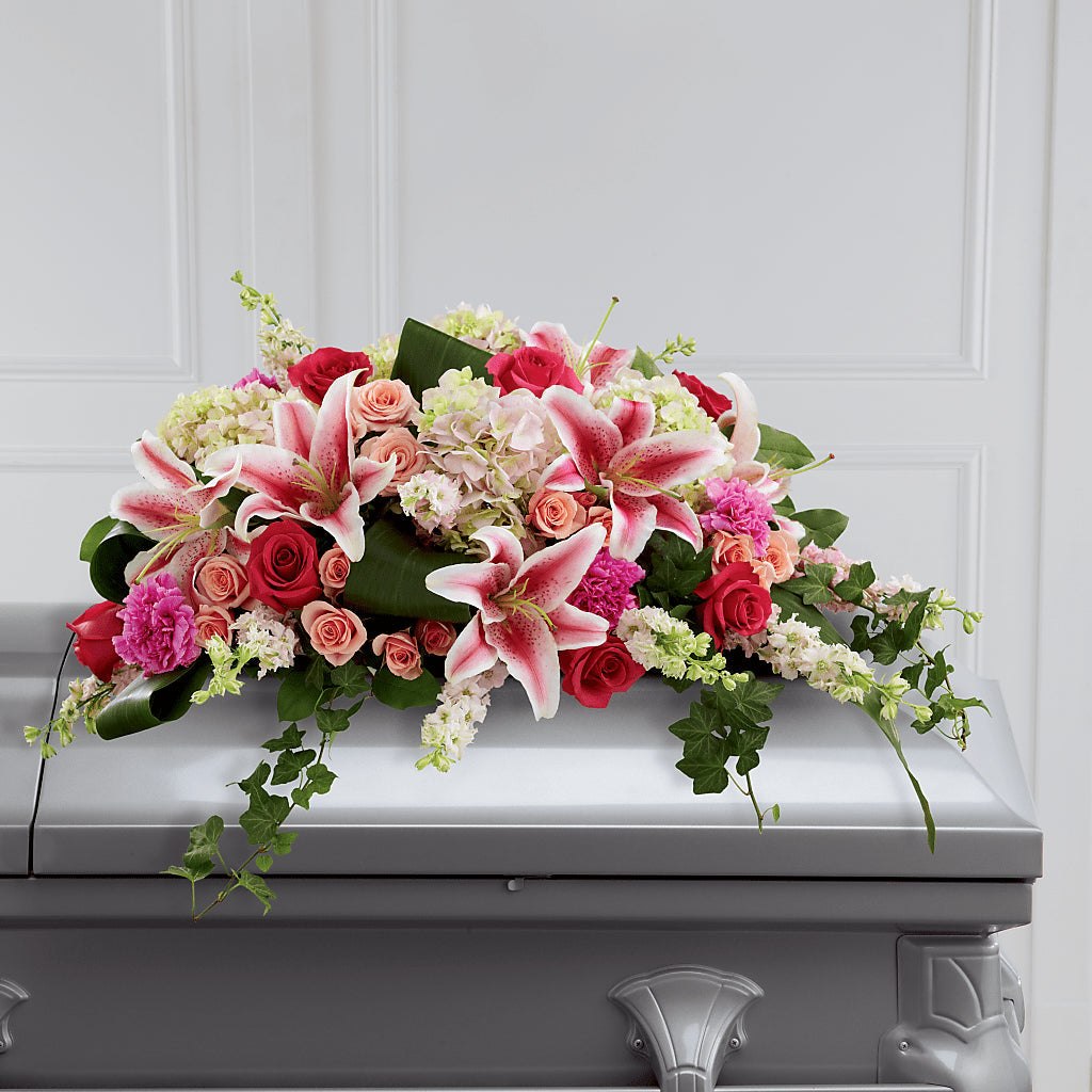 Splendid Grace Casket Spray – Village Bloom Florist, Folsom LA