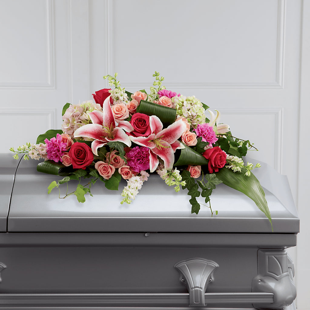 Splendid Grace Casket Spray – Village Bloom Florist, Folsom LA