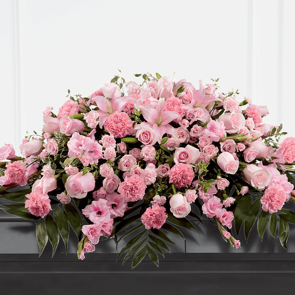Garden of Comfort Casket Spray (Standard) – Village Bloom Florist, Folsom LA