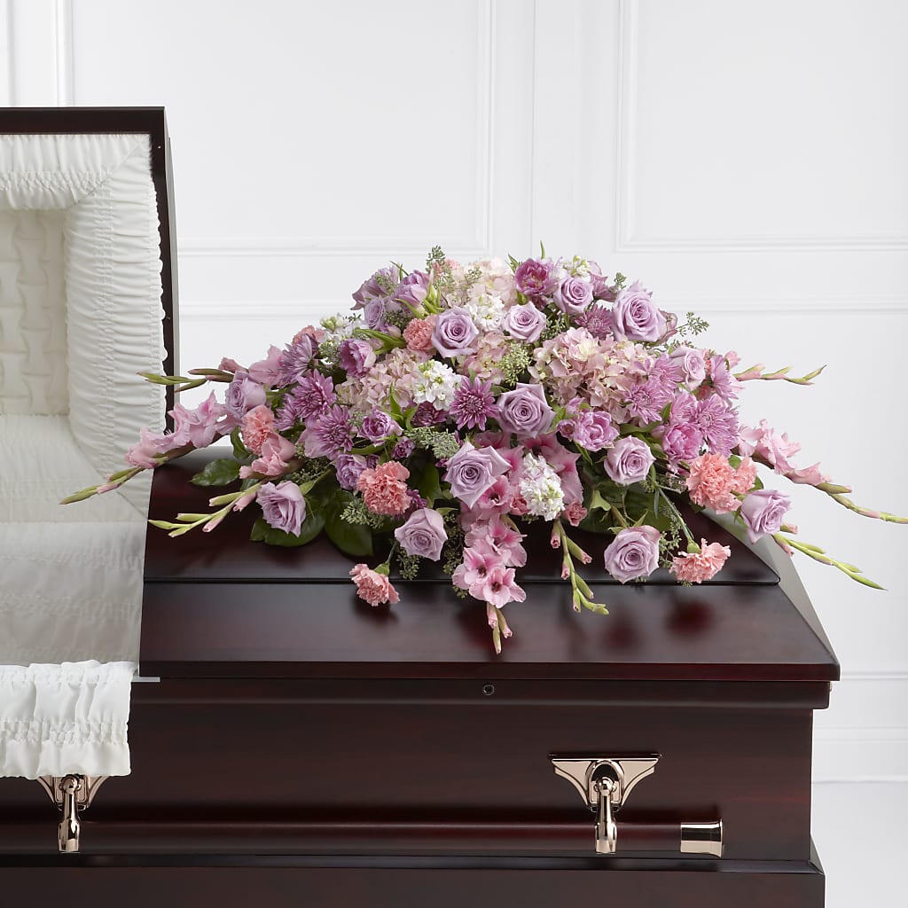 Immorata Casket Spray – Village Bloom Florist, Folsom LA