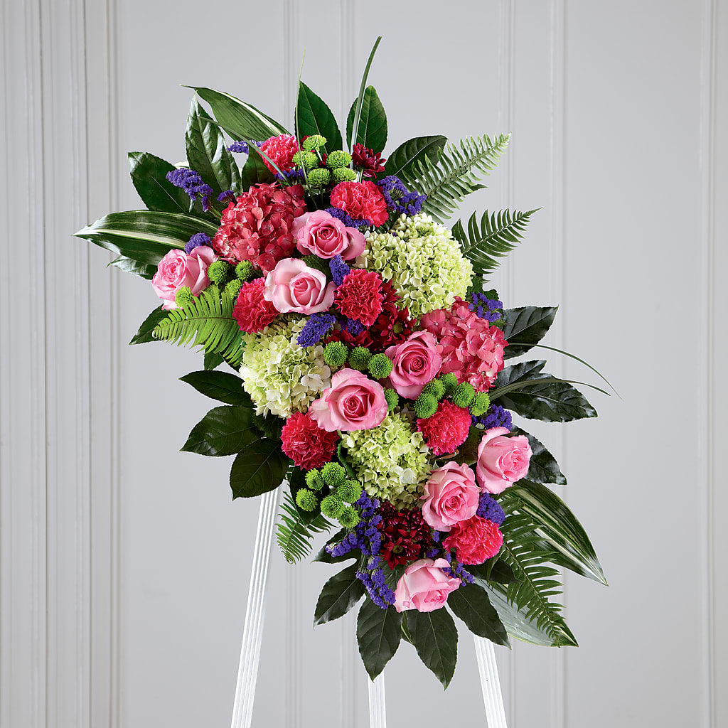 Refreshing Mix Standing Spray – Village Bloom Florist, Folsom LA