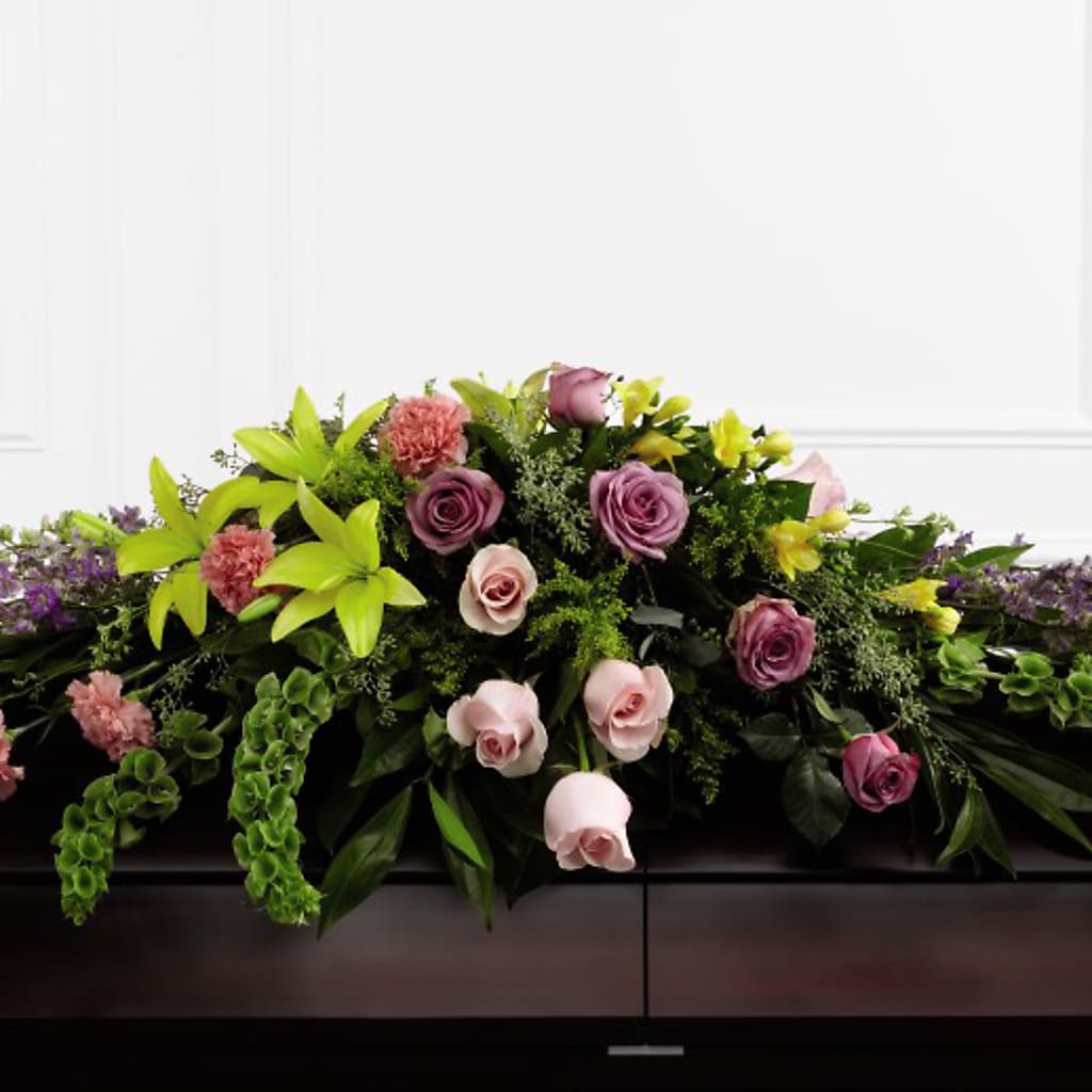 Forever Beloved Casket Spray – Village Bloom Florist, Folsom LA