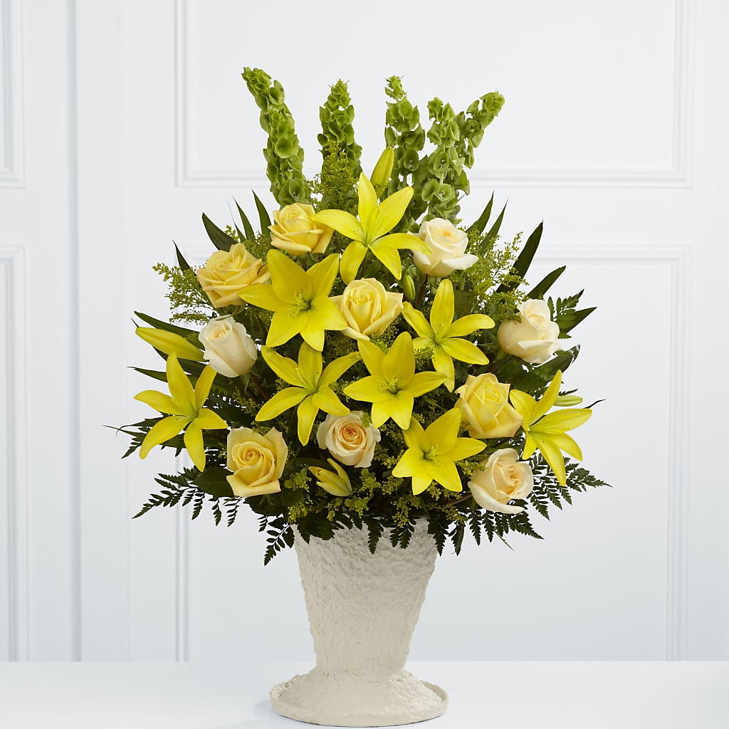 Golden Memories Arrangement – Village Bloom Florist, Folsom LA
