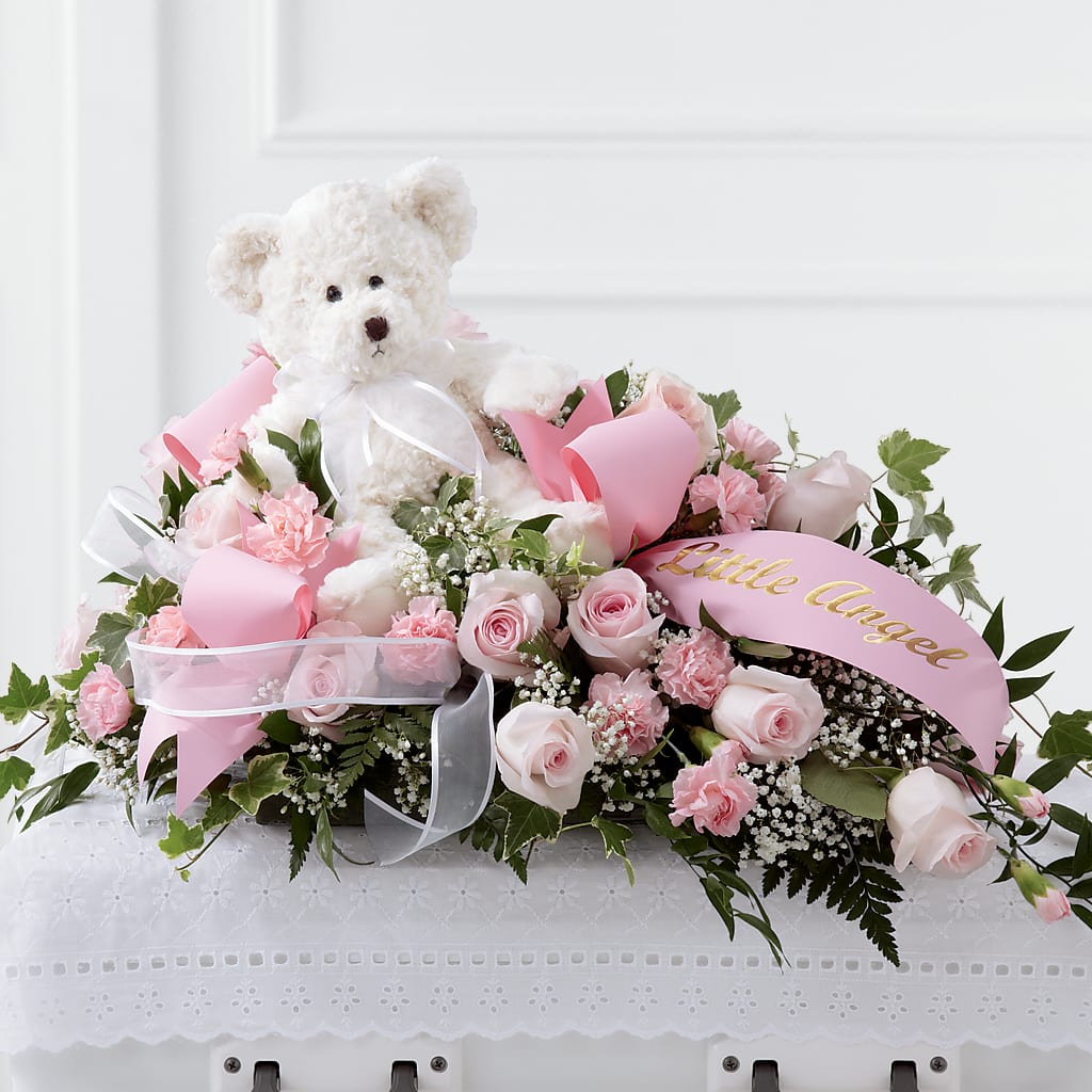 Touch of Sympathy Casket Spray – Village Bloom Florist, Folsom LA