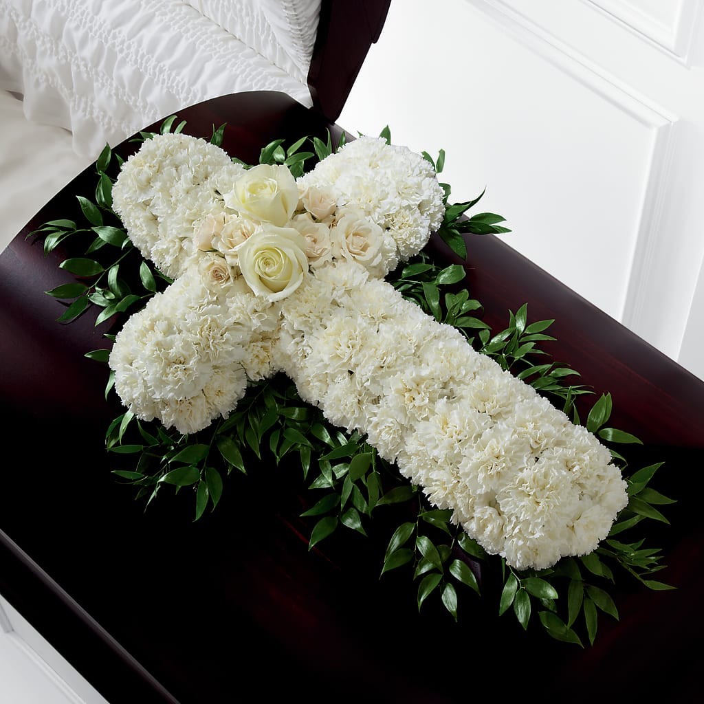 Peaceful Memories Casket Spray (Standard) – Village Bloom Florist, Folsom LA
