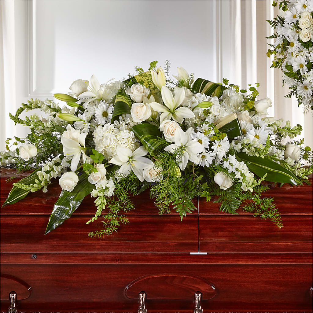 Abundance Casket Spray – Village Bloom Florist, Folsom LA