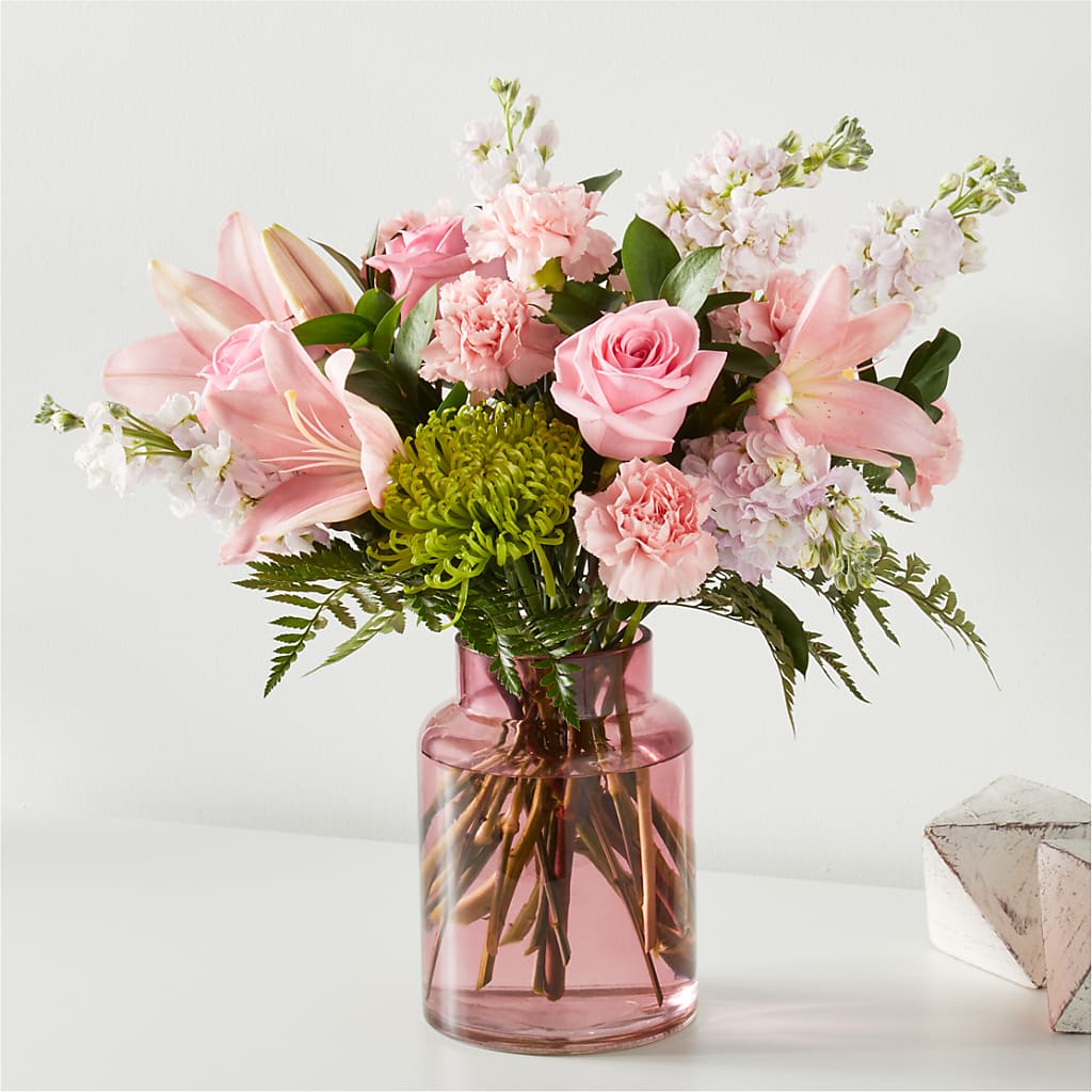 Pretty in Pink Bouquet – Village Bloom Florist, Folsom LA