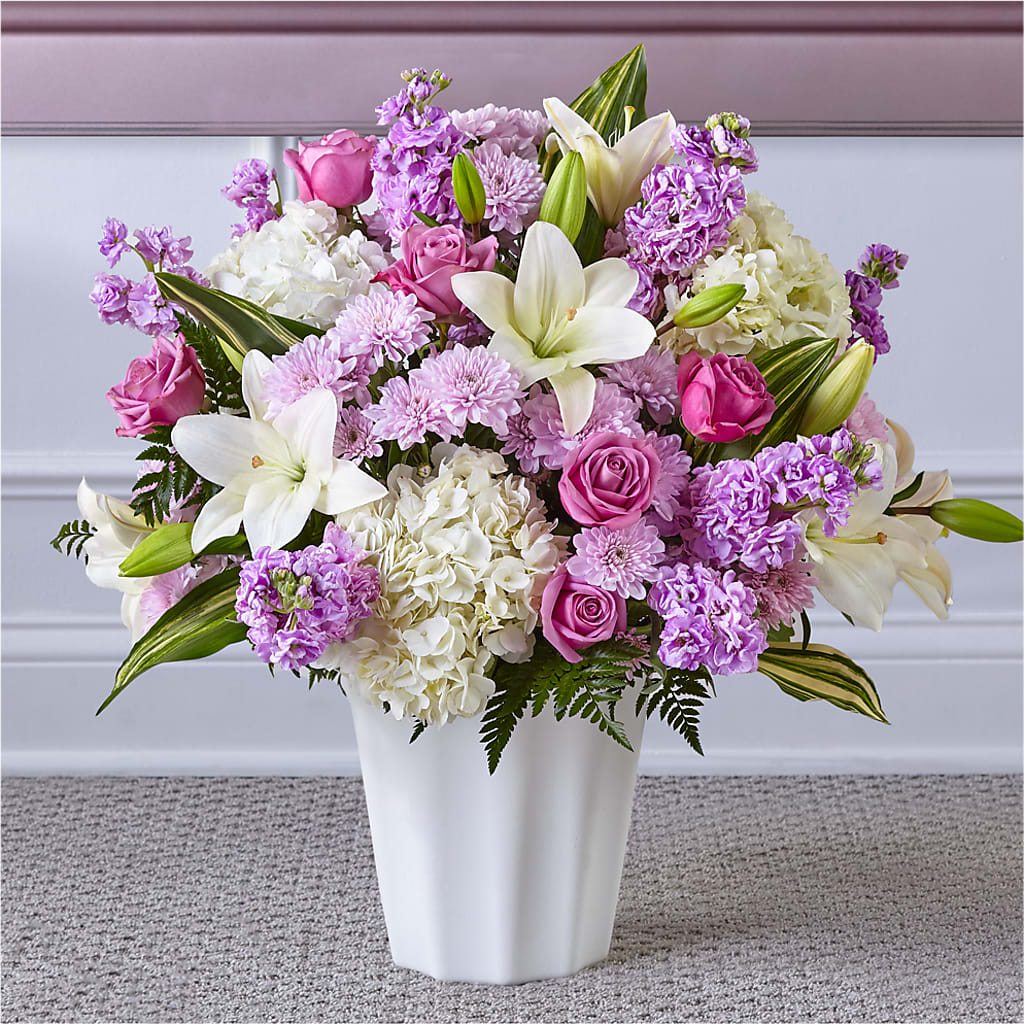 Heaven Sent Floor Basket – Village Bloom Florist, Folsom LA