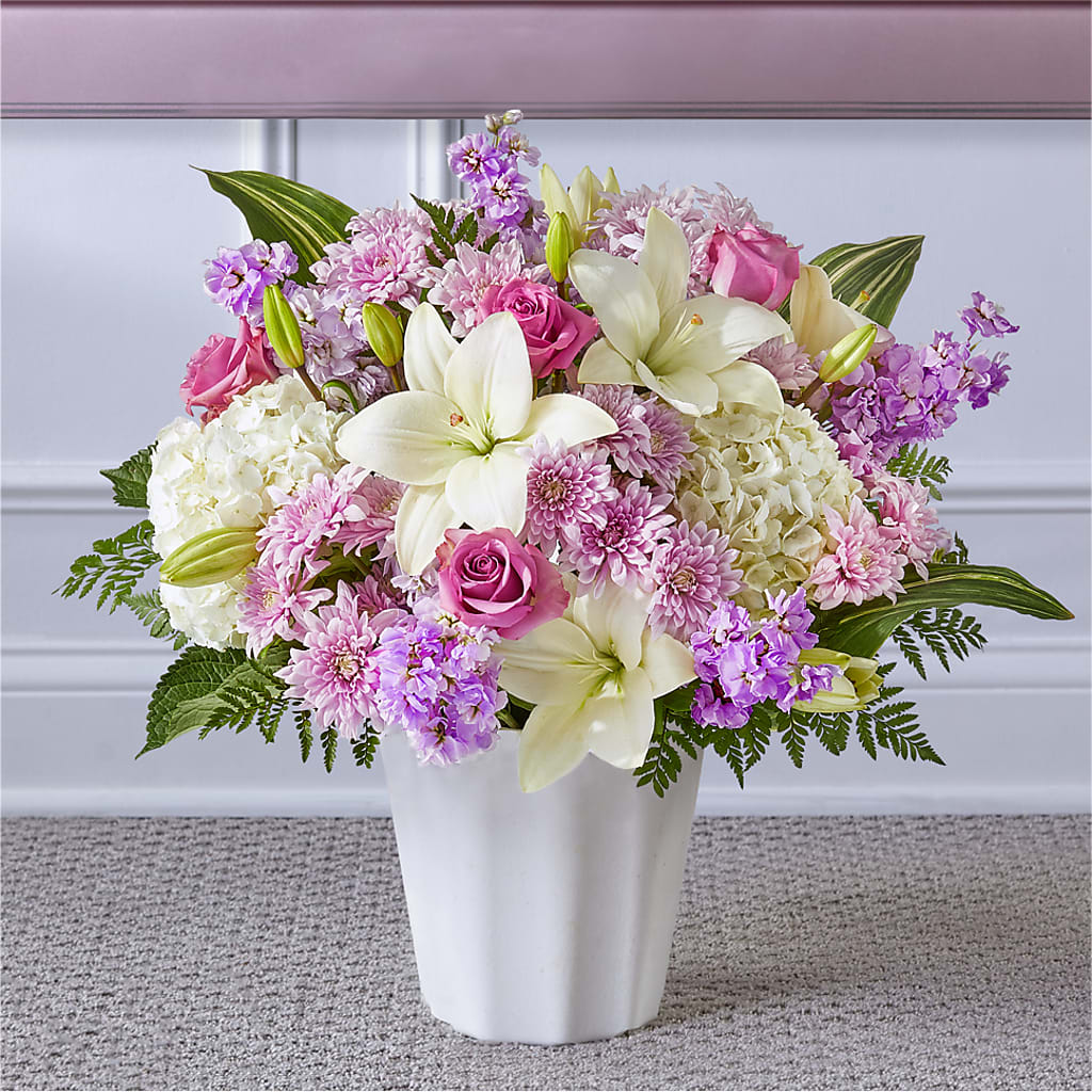 Heaven Sent Floor Basket – Village Bloom Florist, Folsom LA