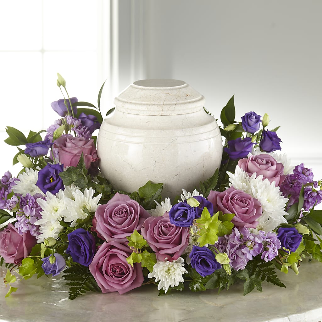 Blooming Sympathy Cremation Adornment – Village Bloom Florist, Folsom LA