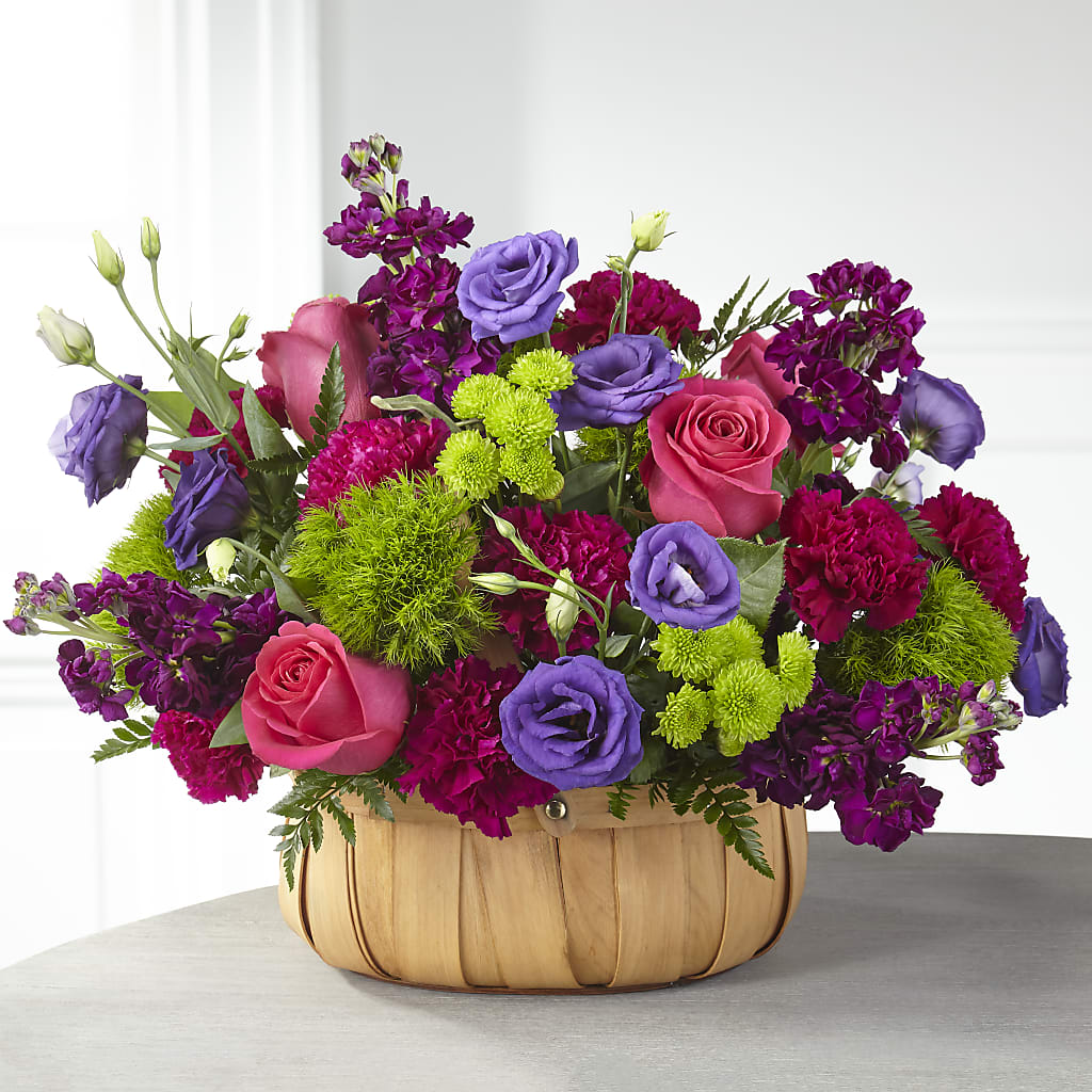 Serene Sanctuary Basket – Village Bloom Florist, Folsom LA