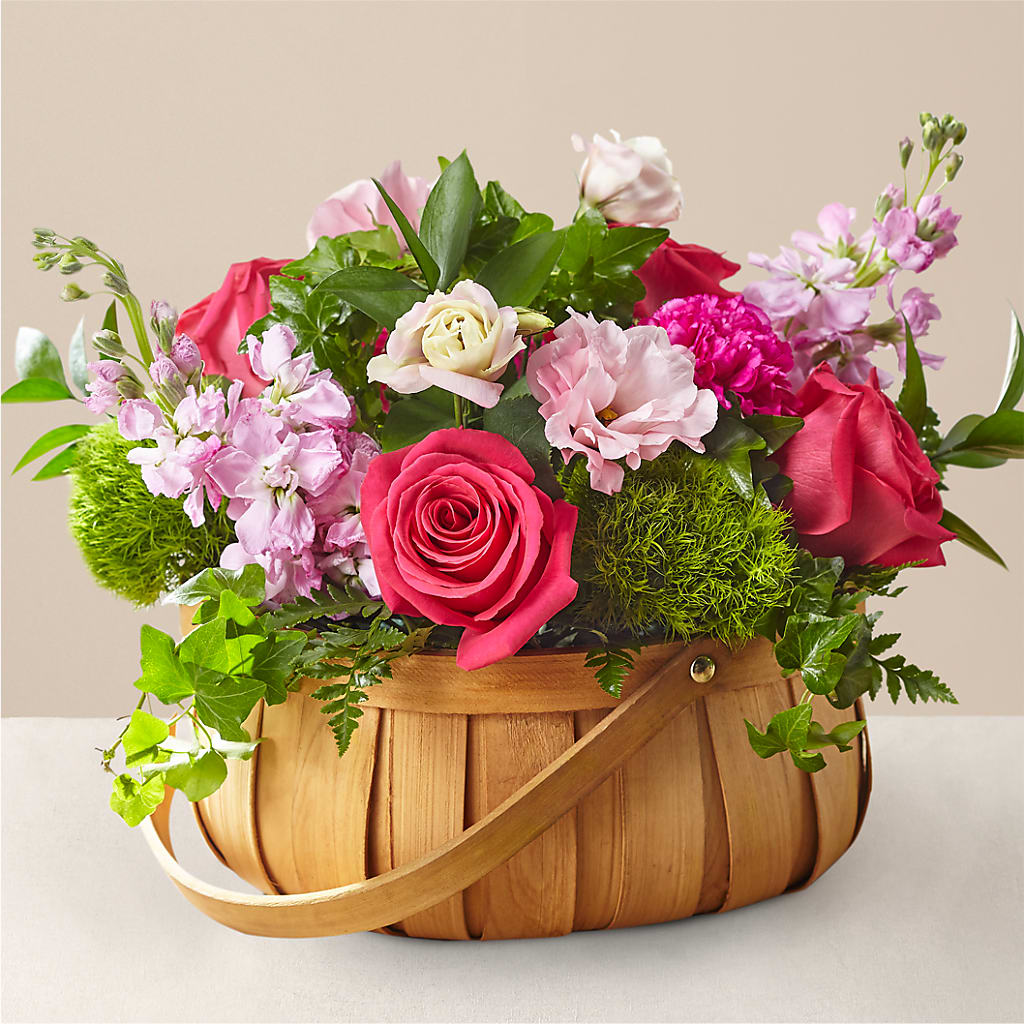 Radiance in Bloom Basket – Village Bloom Florist, Folsom LA