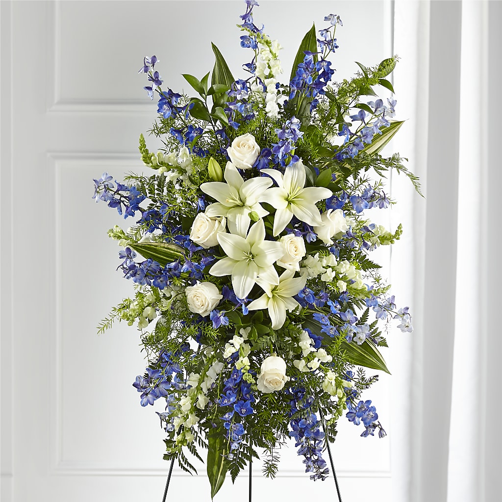 Faithful Friend Standing Spray – Village Bloom Florist, Folsom LA