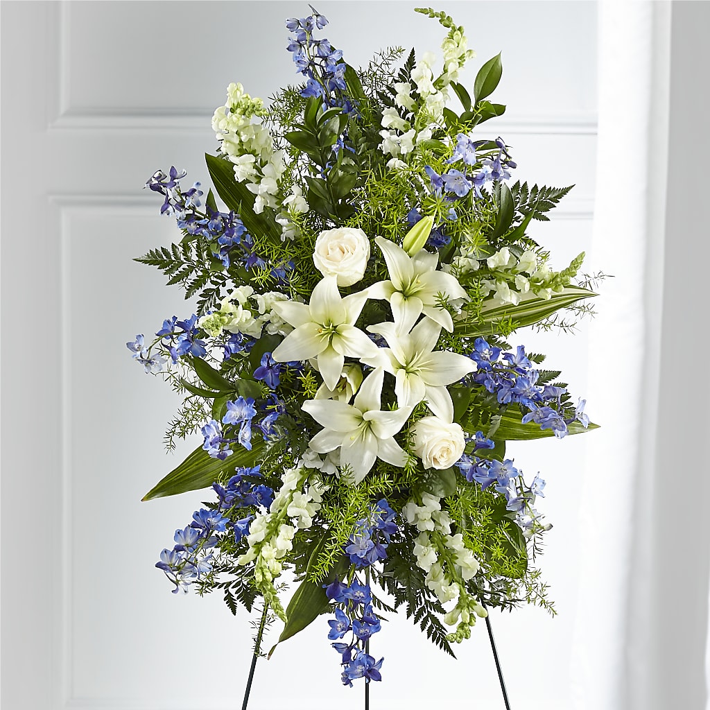 Faithful Friend Standing Spray – Village Bloom Florist, Folsom LA