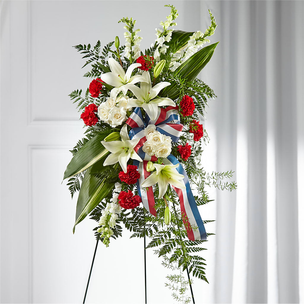 Stars of Life Standing Spray – Village Bloom Florist, Folsom LA