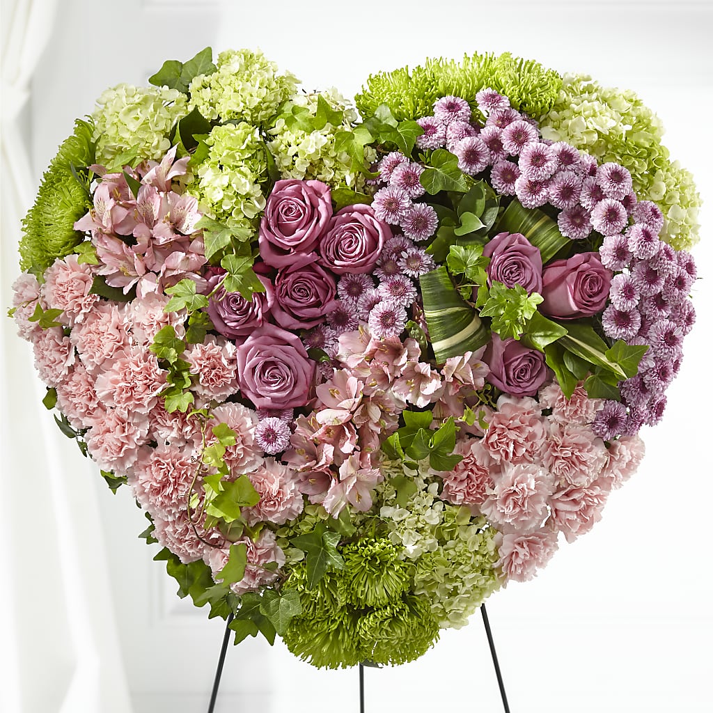 Heartwarming Standing Heart – Village Bloom Florist, Folsom LA