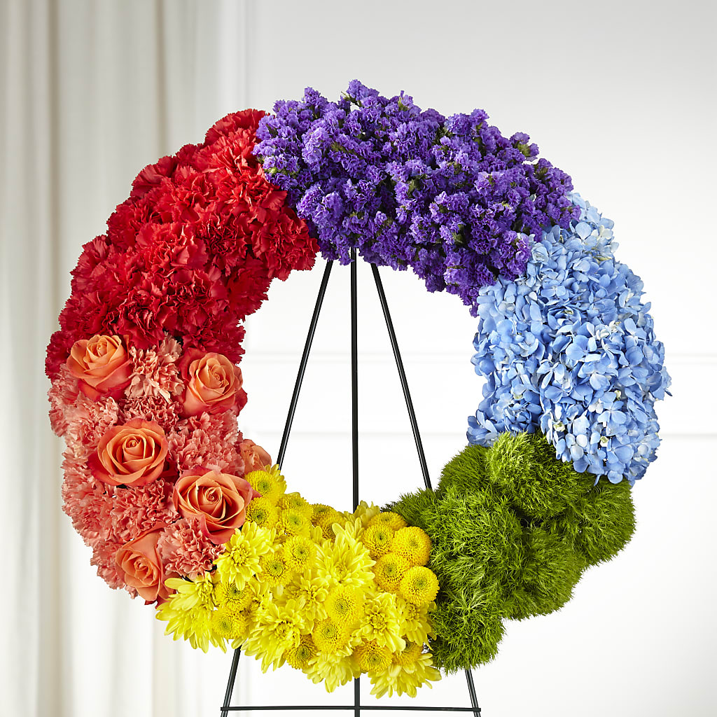 Circle of Love Wreath – Village Bloom Florist, Folsom LA