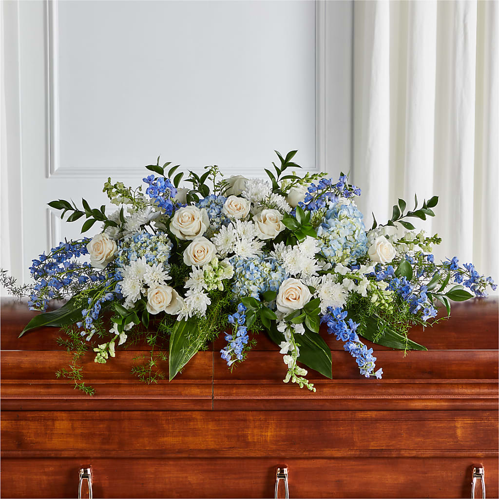 Timeless Essence Casket Spray – Village Bloom Florist, Folsom LA