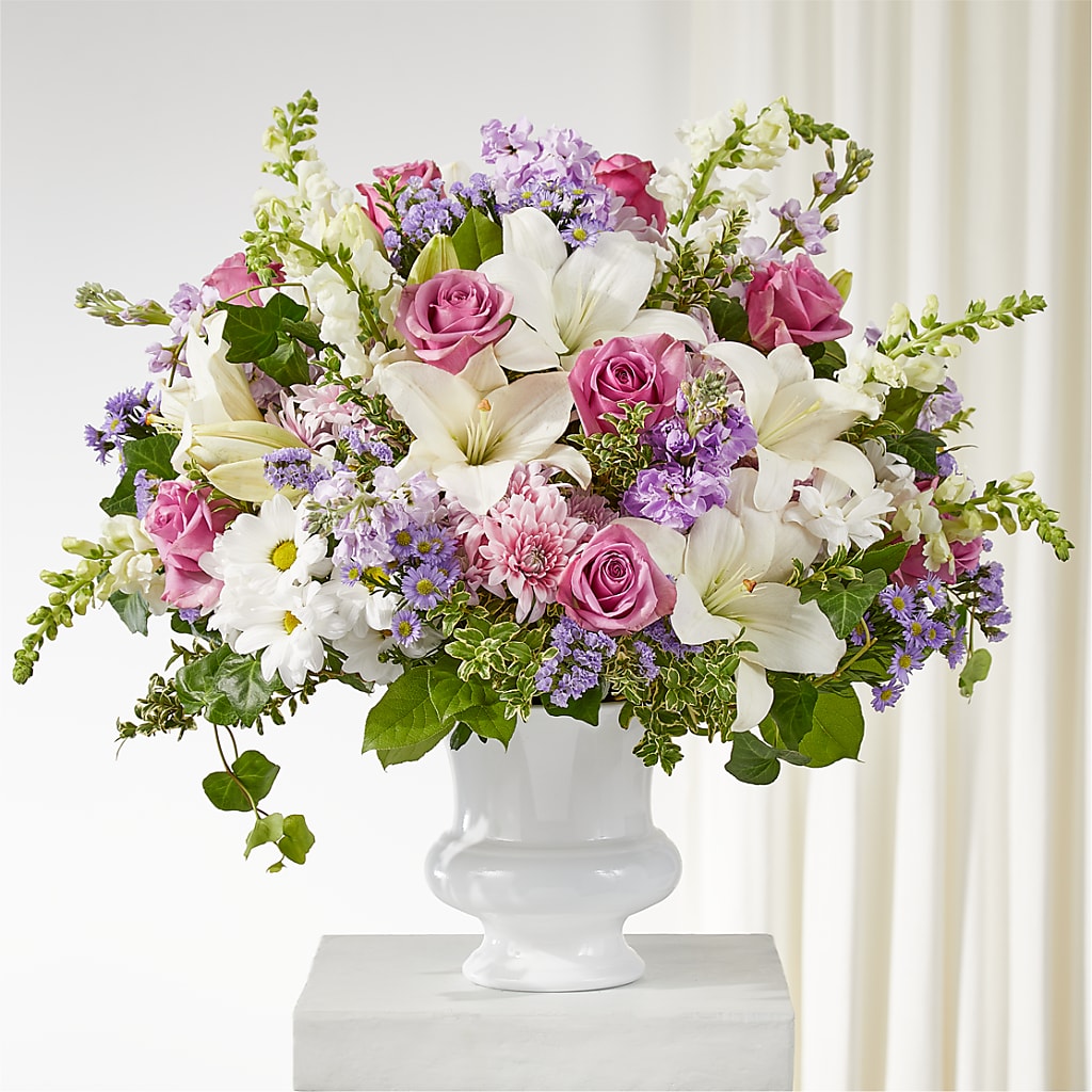 Remarkable Life Urn Arrangement – Village Bloom Florist, Folsom LA