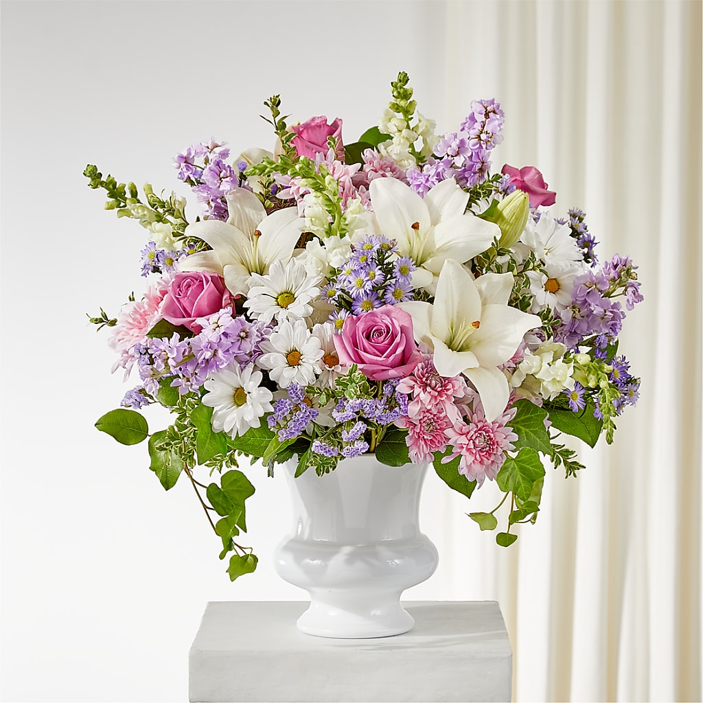 Remarkable Life Urn Arrangement – Village Bloom Florist, Folsom LA