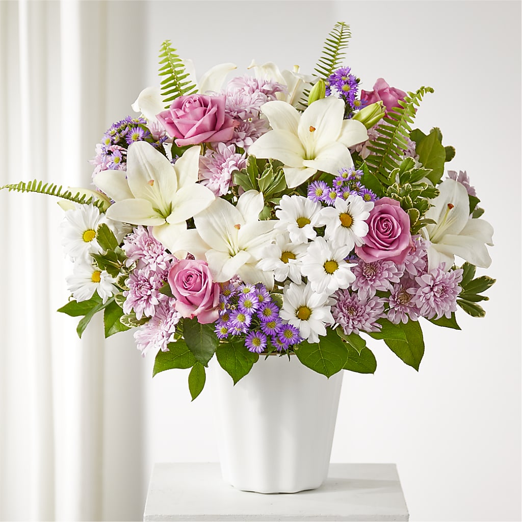 Warmest Thoughts Tabletop Basket – Village Bloom Florist, Folsom LA