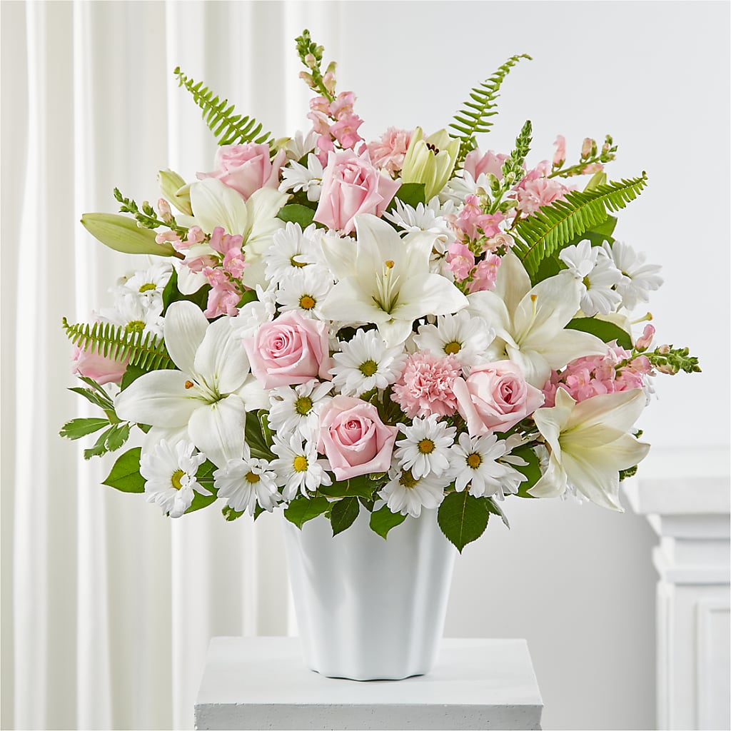 Soft Touch Tabletop Basket – Village Bloom Florist, Folsom LA