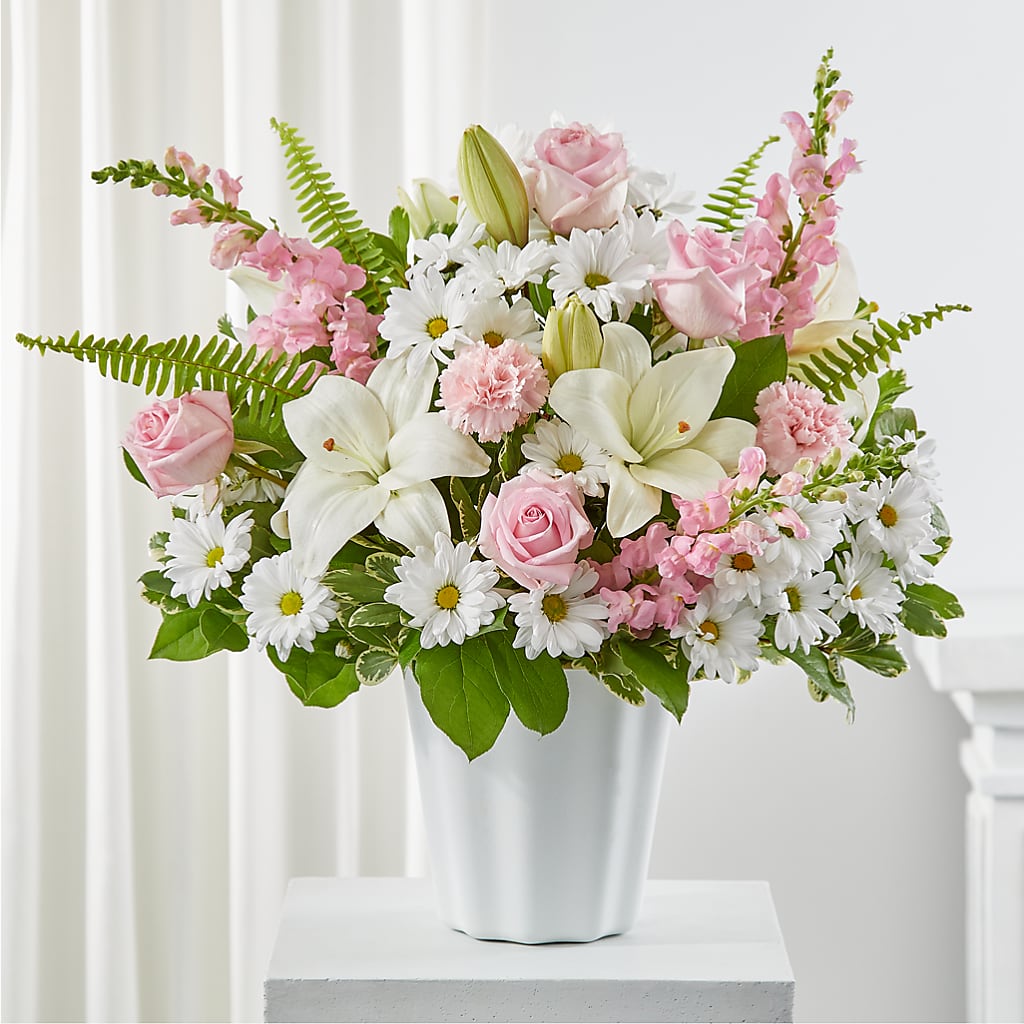 Soft Touch Tabletop Basket – Village Bloom Florist, Folsom LA