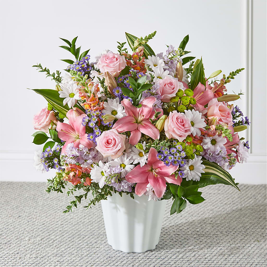 Abundant Compassion Floor Basket – Village Bloom Florist, Folsom LA