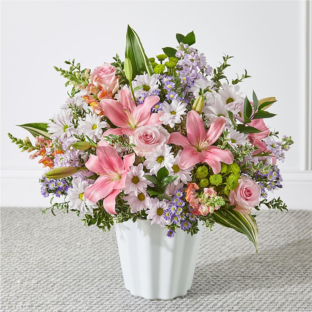Abundant Compassion Floor Basket – Village Bloom Florist, Folsom LA