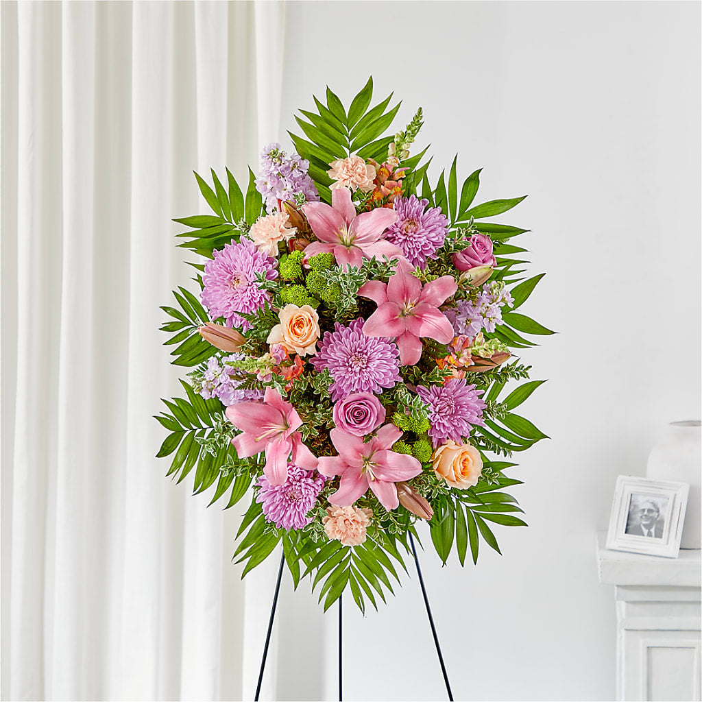 Love & Light Standing Spray – Village Bloom Florist, Folsom LA