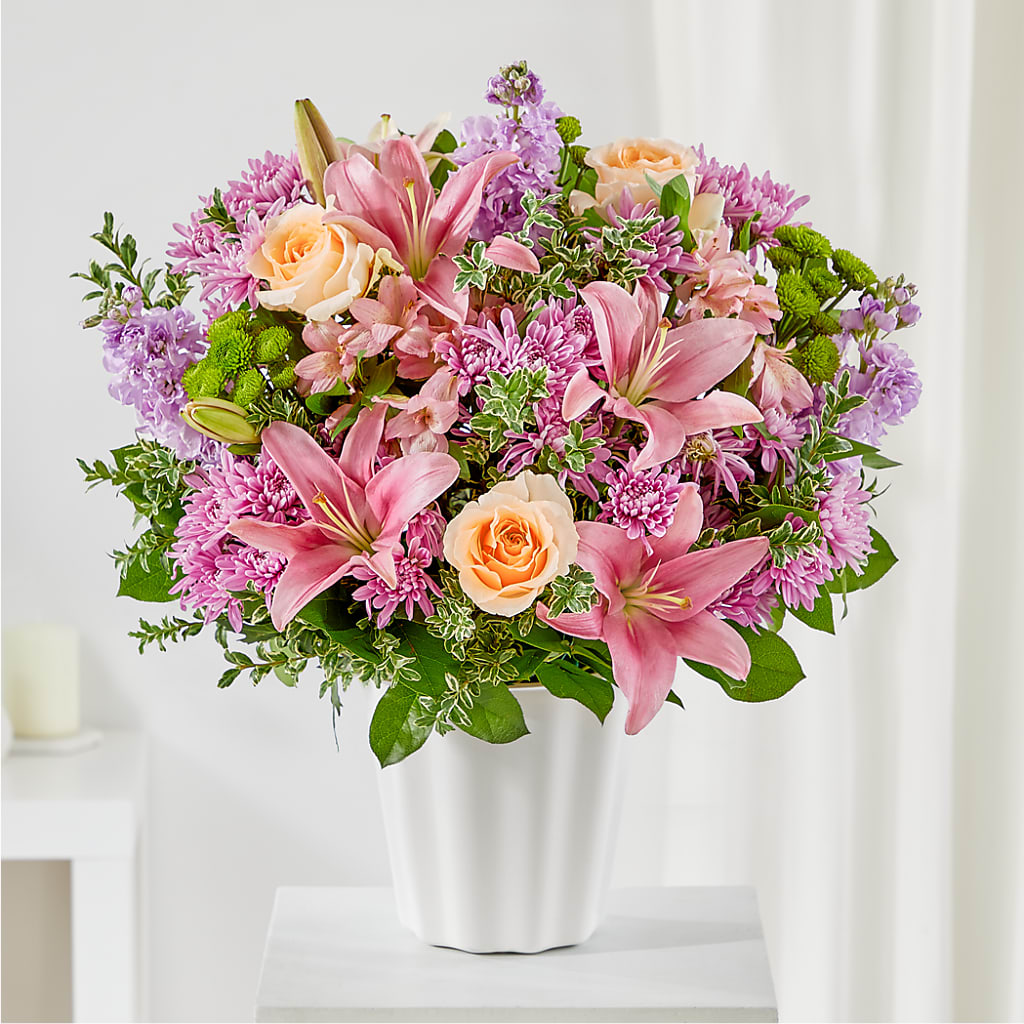 Supportive Embrace Tabletop Basket – Village Bloom Florist, Folsom LA