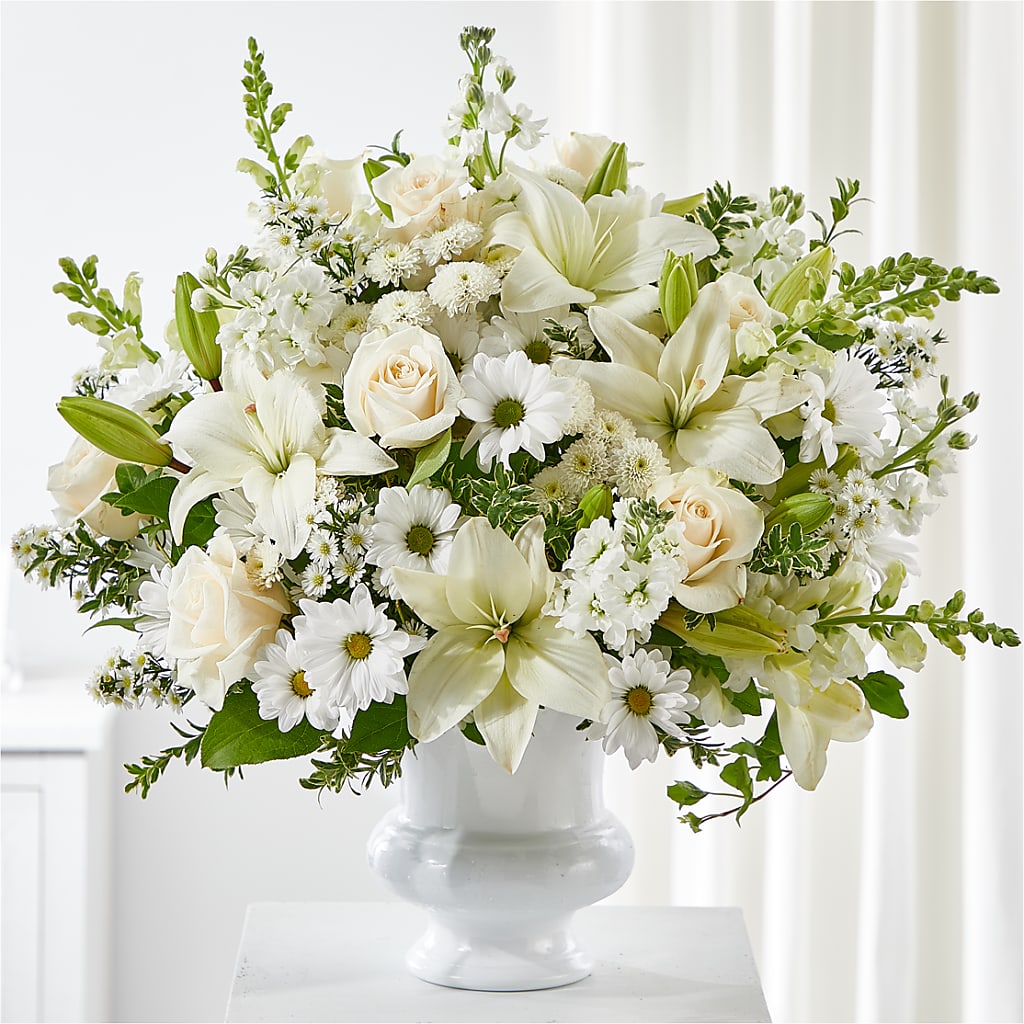 Uplifting Urn Arrangement – Village Bloom Florist, Folsom LA