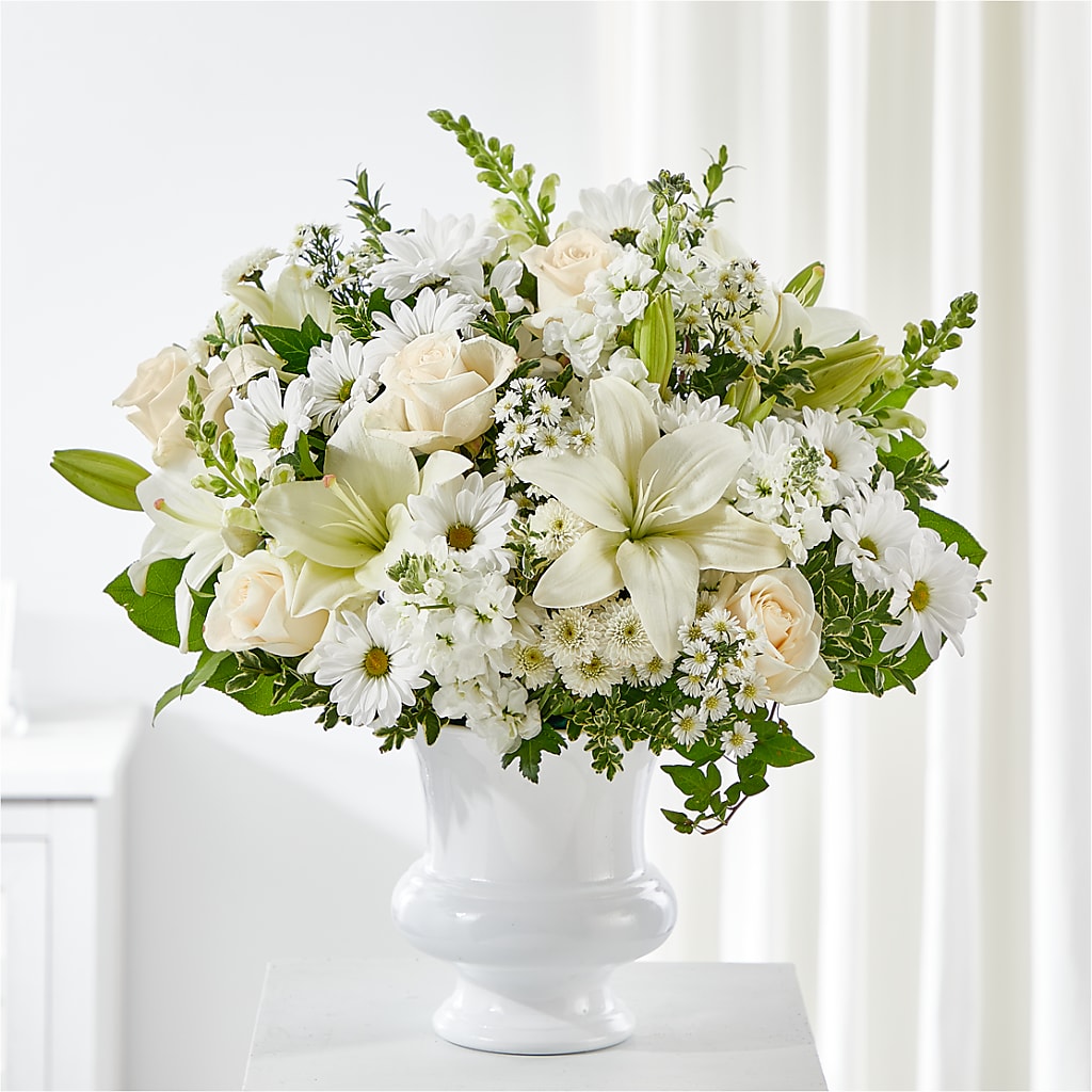 Uplifting Urn Arrangement – Village Bloom Florist, Folsom LA